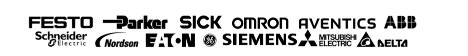 Festo, Parker, SICK, Omron, Aventics, ABB, Schneider Electric, Nordson, Eaton, GE, Siemens, Mitsubishi Electric, Delta